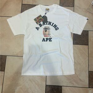 White Graphic Bape T